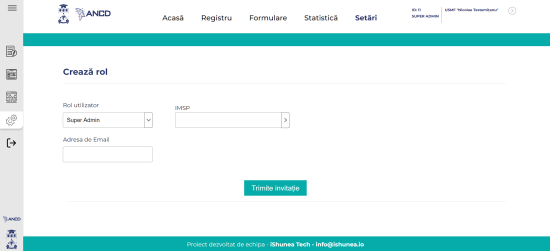 Registrul electronic de evidență al pacienților Covid-19